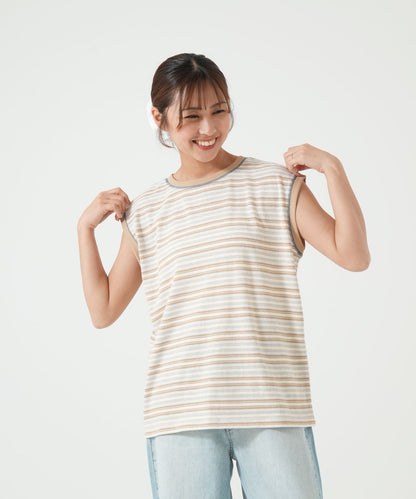 《5月28日入荷予定》マルチボーダーノースリTEE