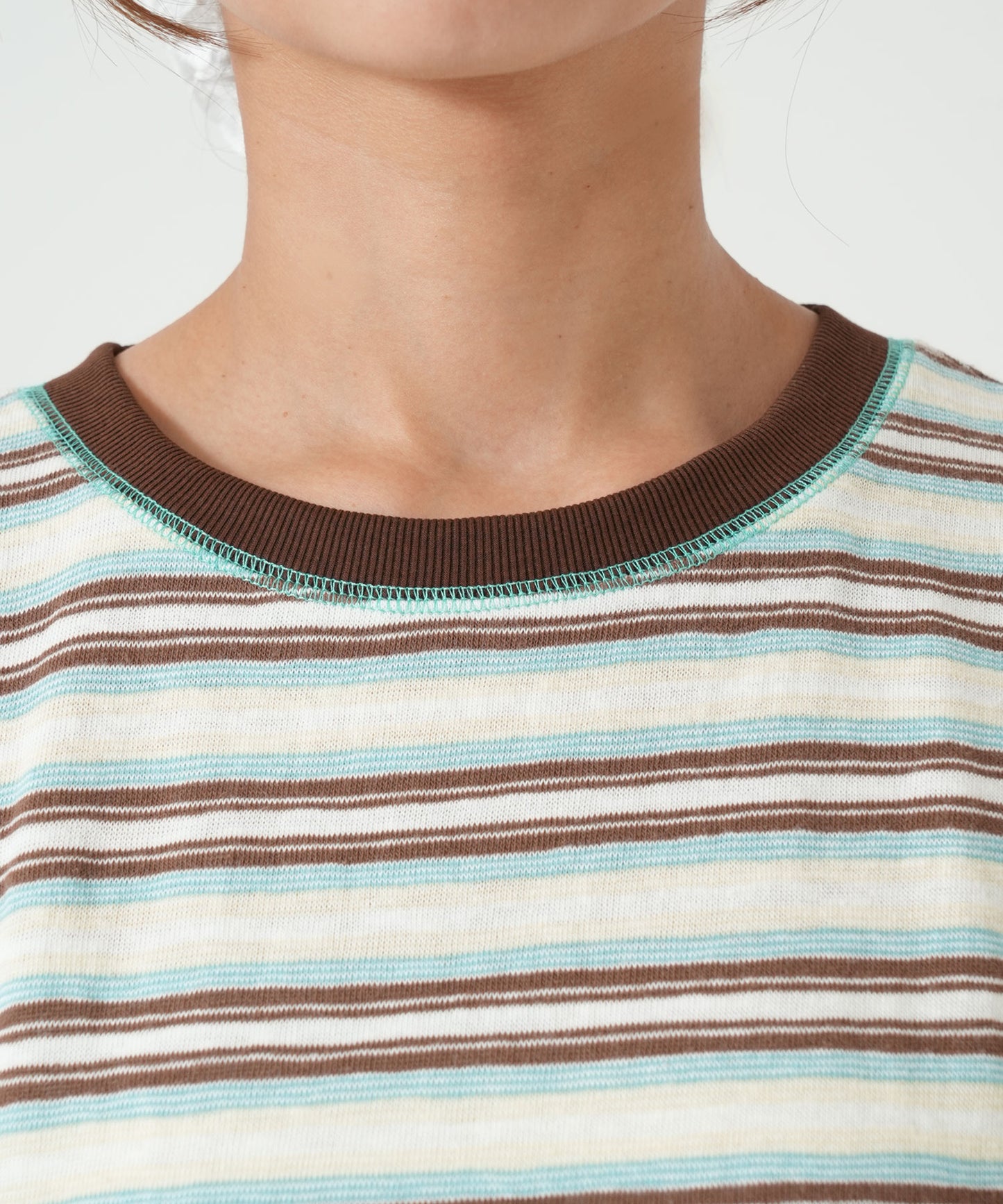 《5月28日入荷予定》マルチボーダーノースリTEE