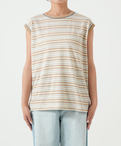 《5月28日入荷予定》マルチボーダーノースリTEE