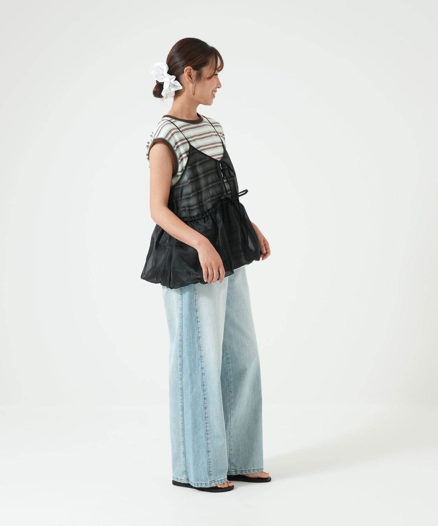 《5月28日入荷予定》マルチボーダーノースリTEE