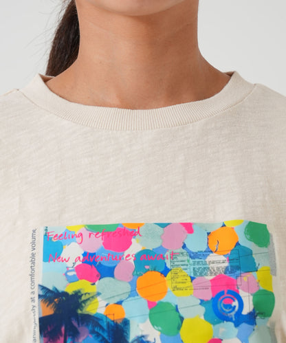スラブフォトプリントTEE