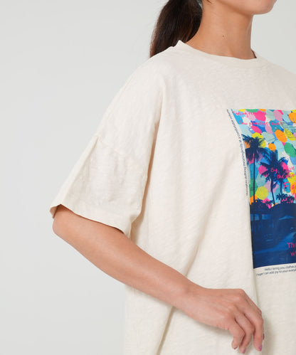 スラブフォトプリントTEE
