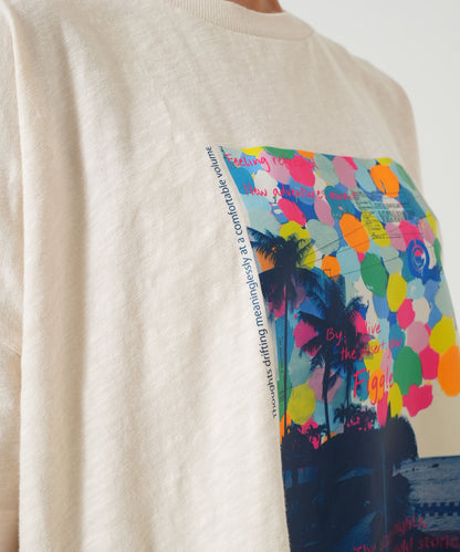 スラブフォトプリントTEE