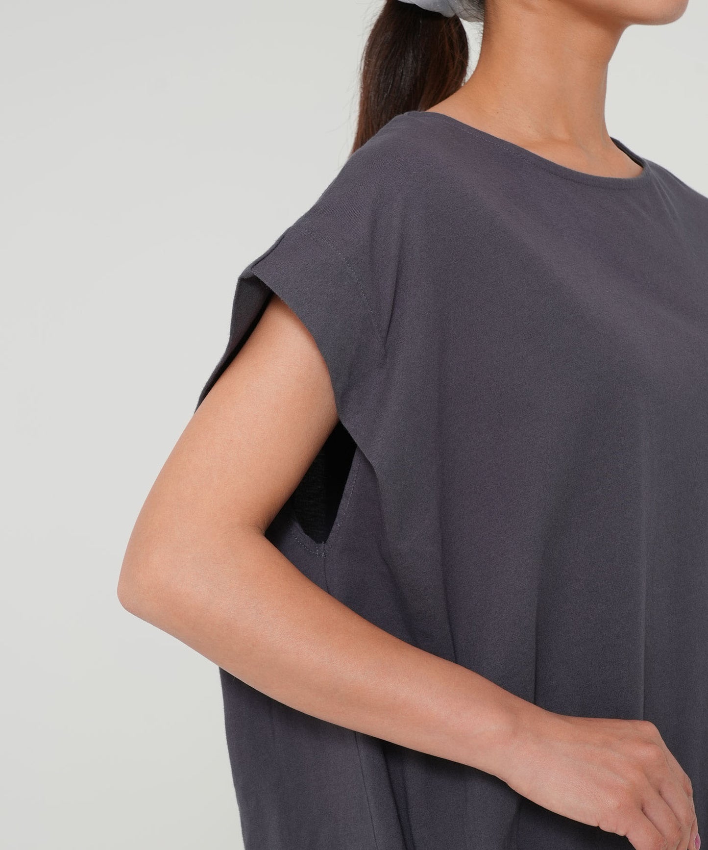 Photo Print Cocoon Pullover