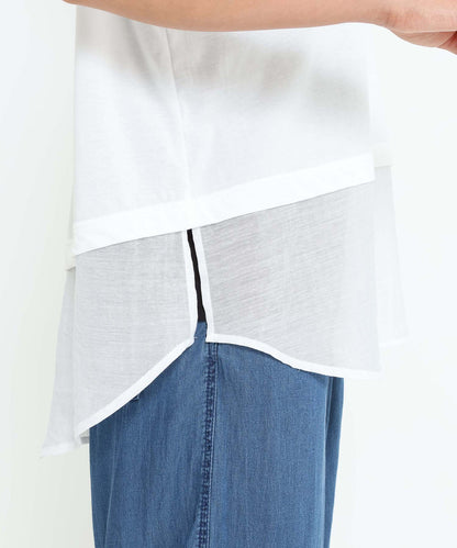 《7月8日入荷》異素材レイヤードプルオーバー