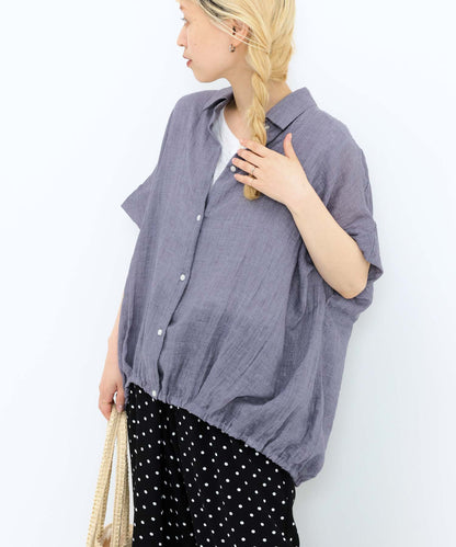 《7月8日入荷予定》前開きドルマンブラウス