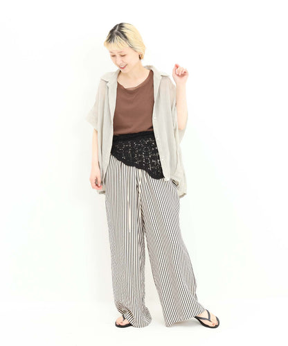《7月8日入荷予定》前開きドルマンブラウス