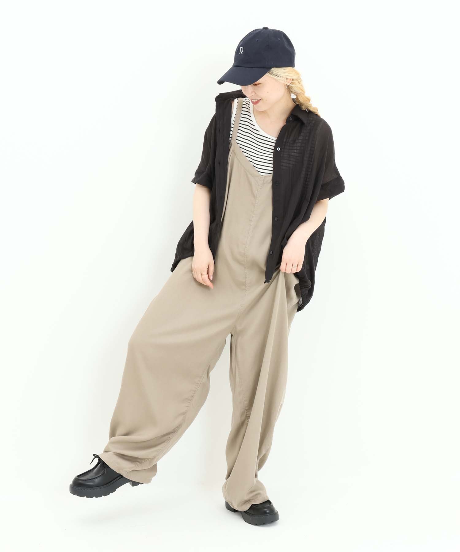 《7月8日入荷予定》前開きドルマンブラウス