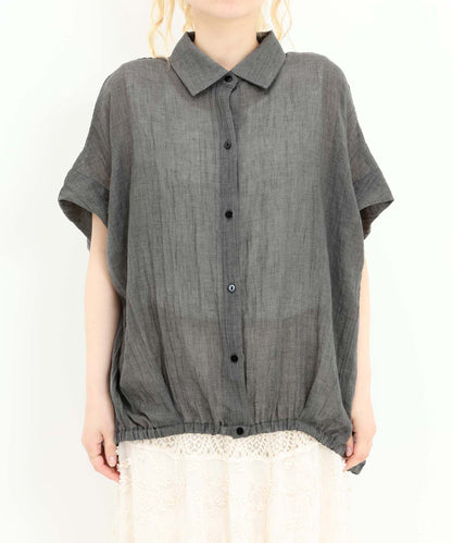 《7月8日入荷予定》前開きドルマンブラウス