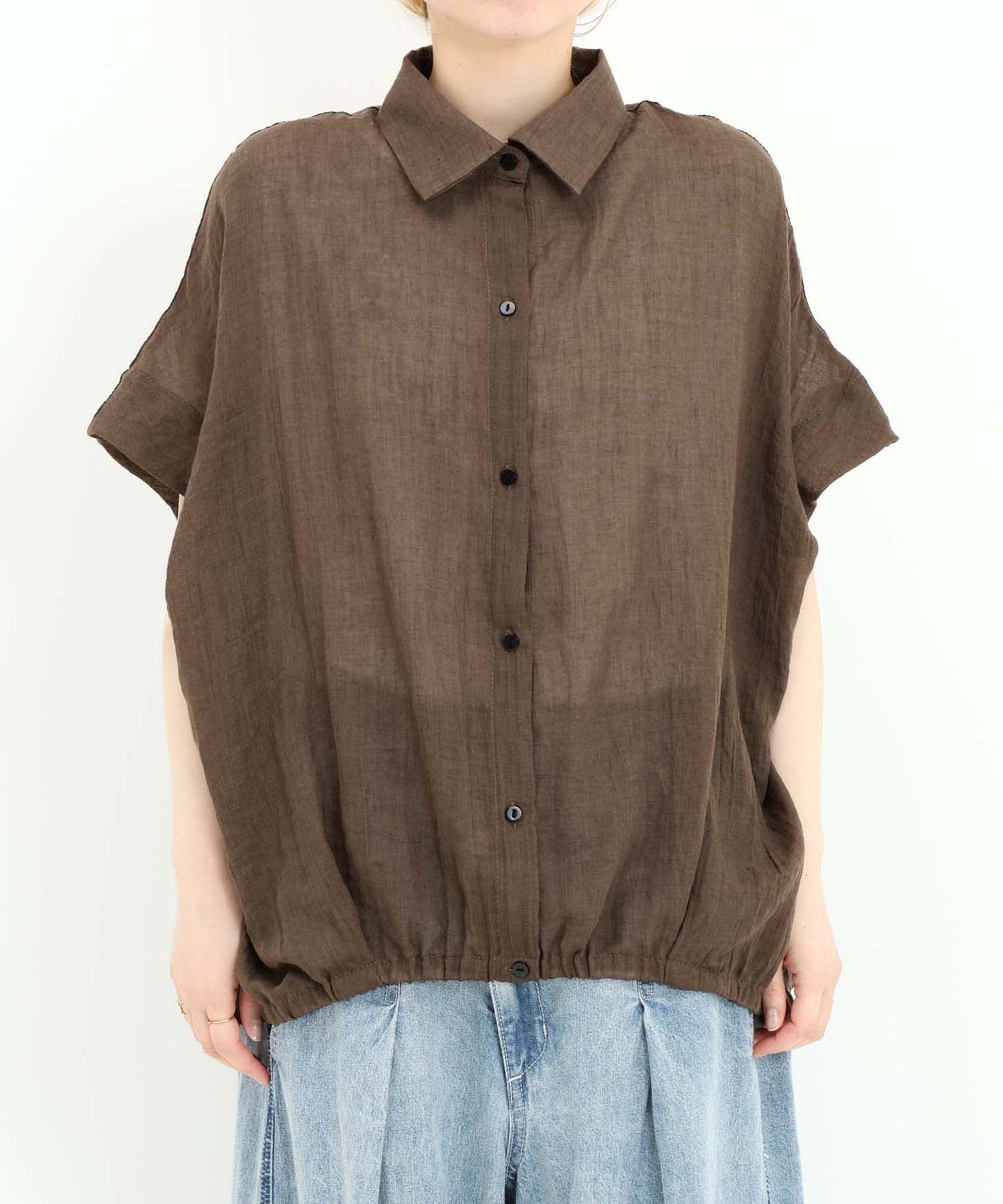 《7月8日入荷予定》前開きドルマンブラウス