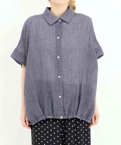 《7月8日入荷予定》前開きドルマンブラウス