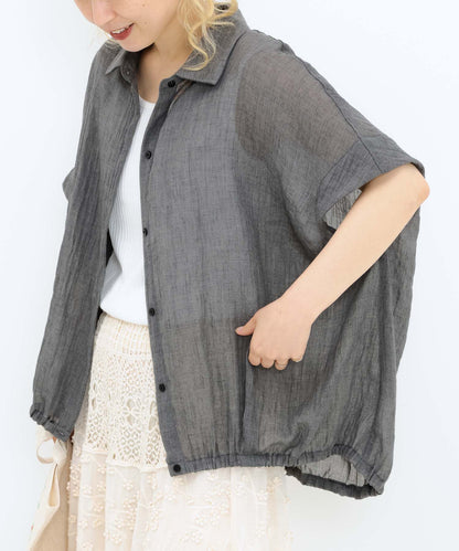 《7月8日入荷予定》前開きドルマンブラウス