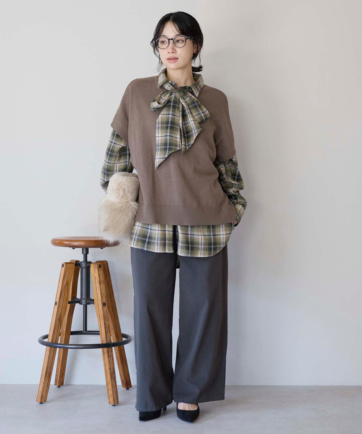 チャコール / 157cm / M