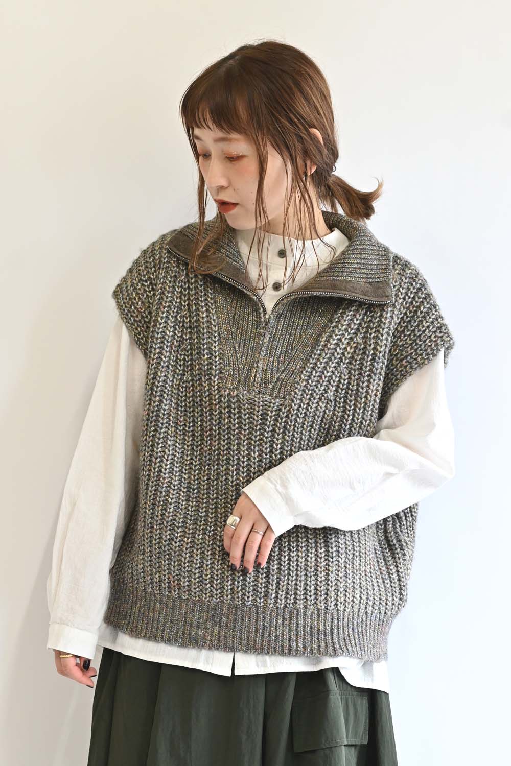 ＭＩＸラメドライバーズＺＩＰベスト ≪SALE≫【FURRY】MIXラメドライバーズZIPベスト – HEART MARKET