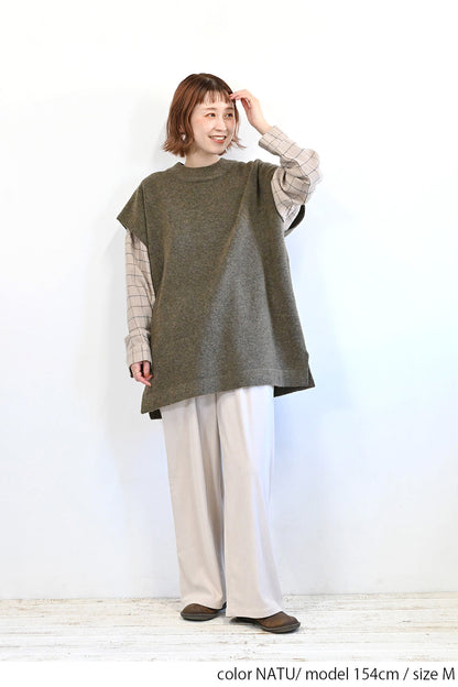 やわらかコーデュロイワイドパンツ