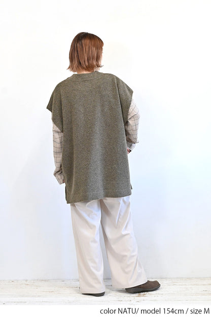 やわらかコーデュロイワイドパンツ