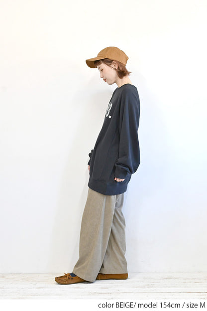 やわらかコーデュロイワイドパンツ