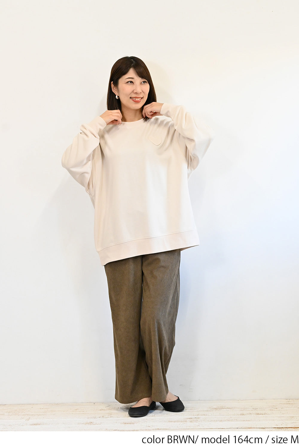 やわらかコーデュロイワイドパンツ