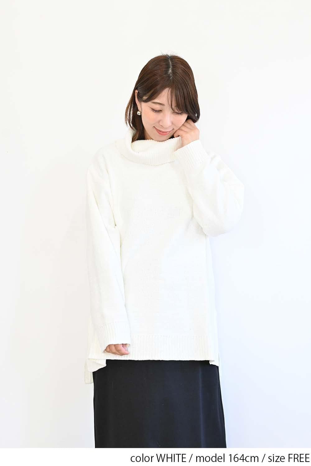 ≪SALE≫ Mole Knit Turtle Tunic