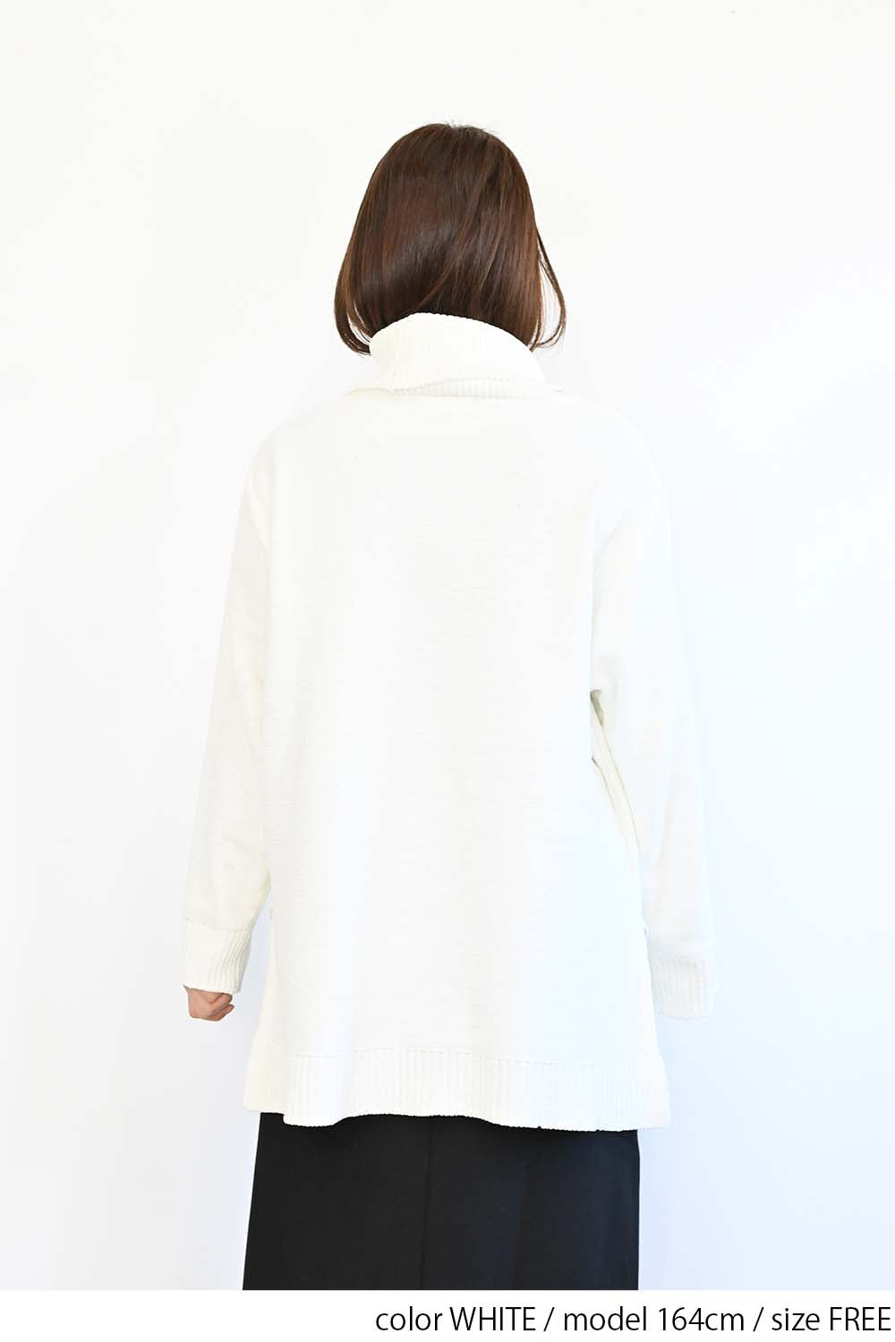 ≪SALE≫ Mole Knit Turtle Tunic