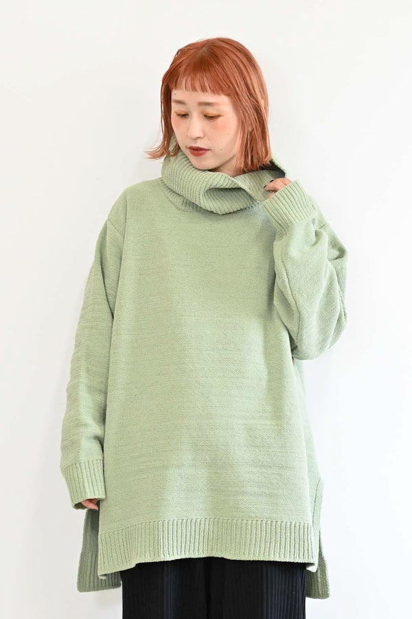 ≪SALE≫モールニットタートルチュニック