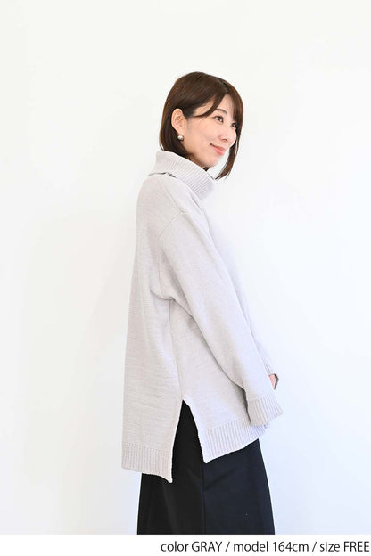 ≪SALE≫ Mole Knit Turtle Tunic