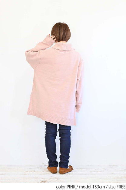 ≪SALE≫ Mole Knit Turtle Tunic
