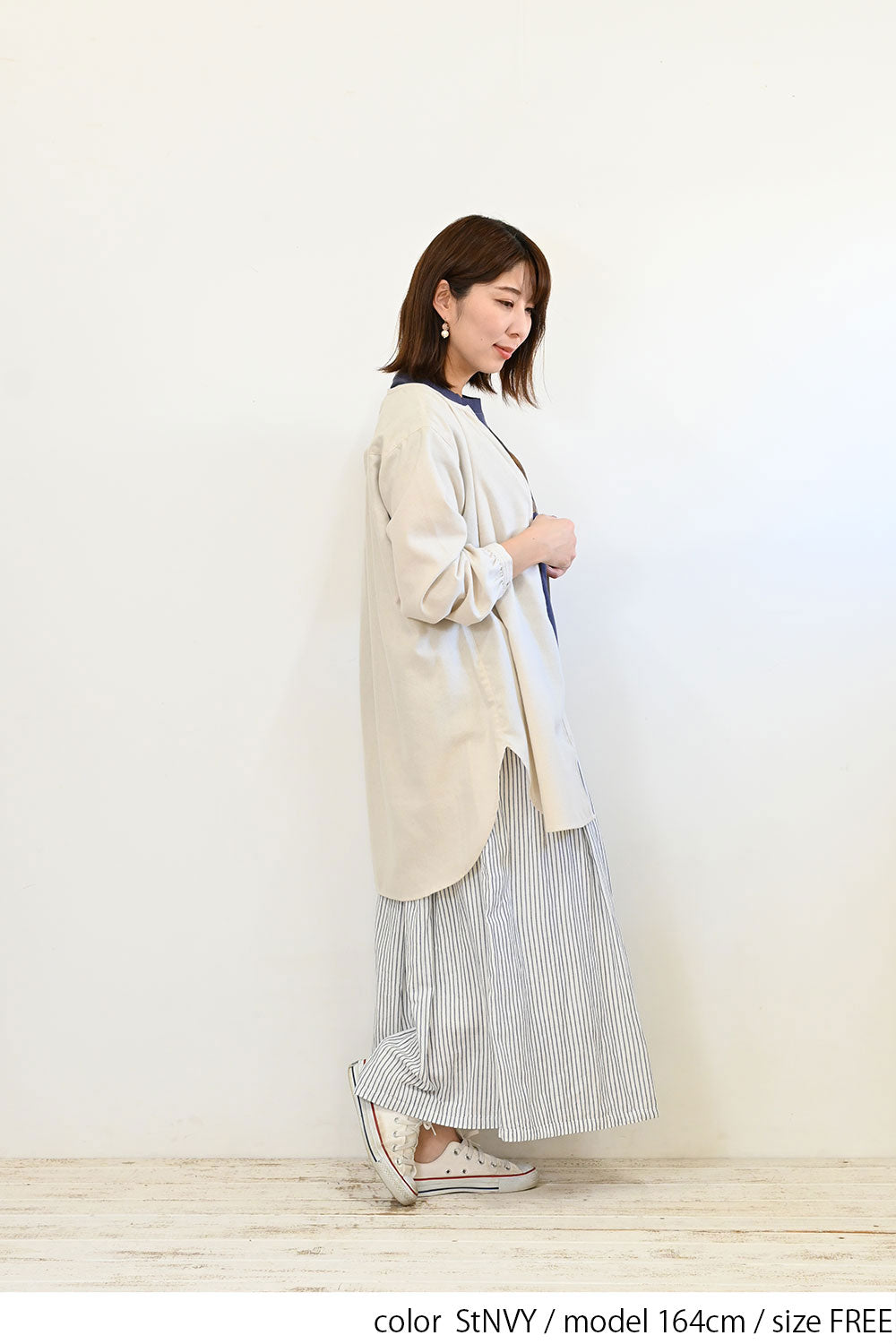 Wガーゼタックスカート