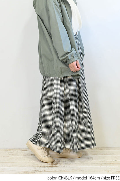 Wガーゼタックスカート