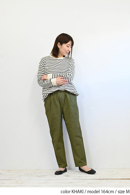 綿ツイルタックパンツ