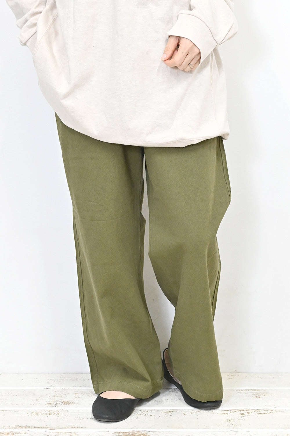 ＼Limited Stock／≪SALE≫★Private due to 2407 instructions for next spring sale★ Cotton Twill Wide Pants