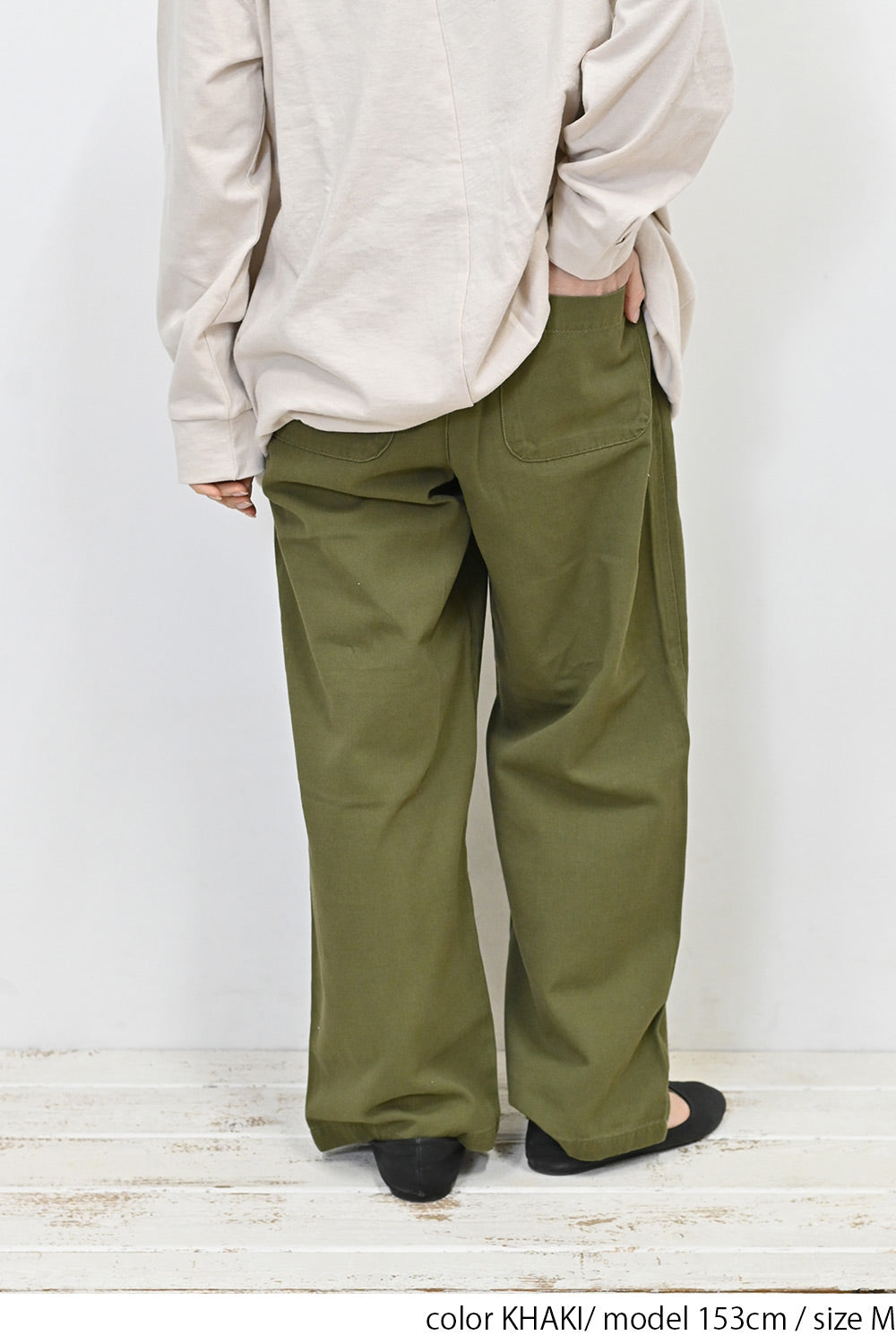 ＼Limited Stock／≪SALE≫★Private due to 2407 instructions for next spring sale★ Cotton Twill Wide Pants