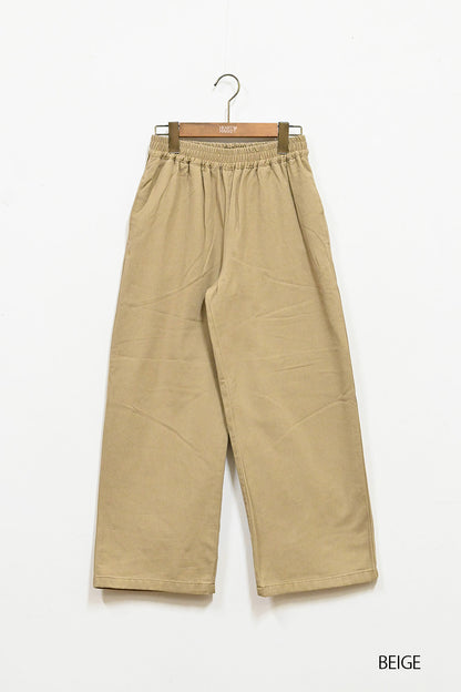 ＼Limited Stock／≪SALE≫★Private due to 2407 instructions for next spring sale★ Cotton Twill Wide Pants