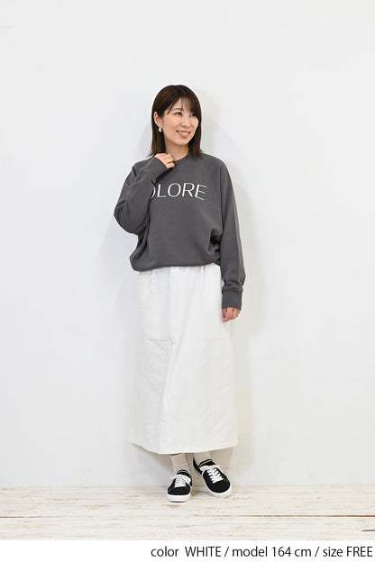 ≪OUTLET SALE≫＼Limited Stock／★Private due to 2407 instructions for next spring sale★ Cotton Twill Easy Skirt
