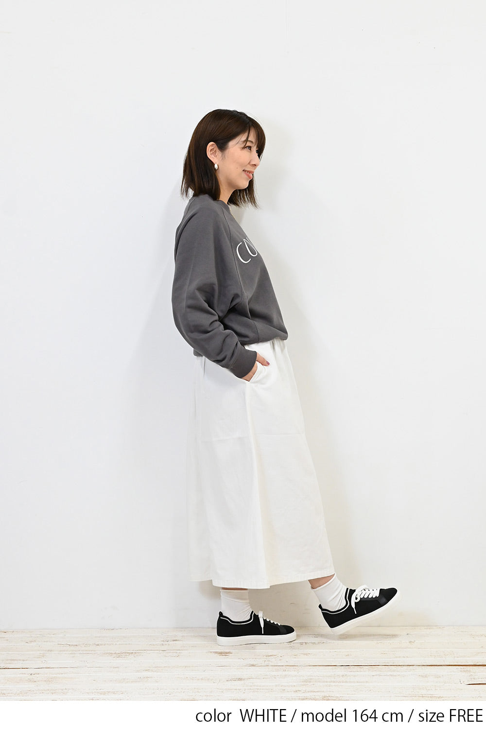 ≪OUTLET SALE≫＼Limited Stock／★Private due to 2407 instructions for next spring sale★ Cotton Twill Easy Skirt