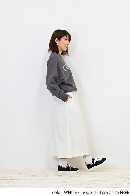 ≪OUTLET SALE≫＼Limited Stock／★Private due to 2407 instructions for next spring sale★ Cotton Twill Easy Skirt