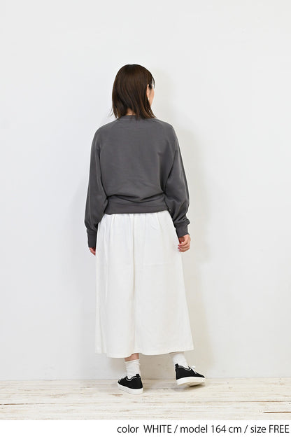 ≪OUTLET SALE≫＼Limited Stock／★Private due to 2407 instructions for next spring sale★ Cotton Twill Easy Skirt