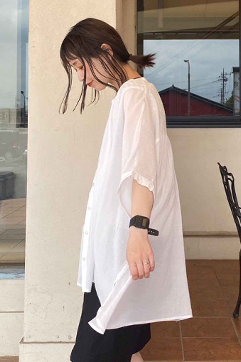 ヴィンテージボイルギャザードルマンチュニック