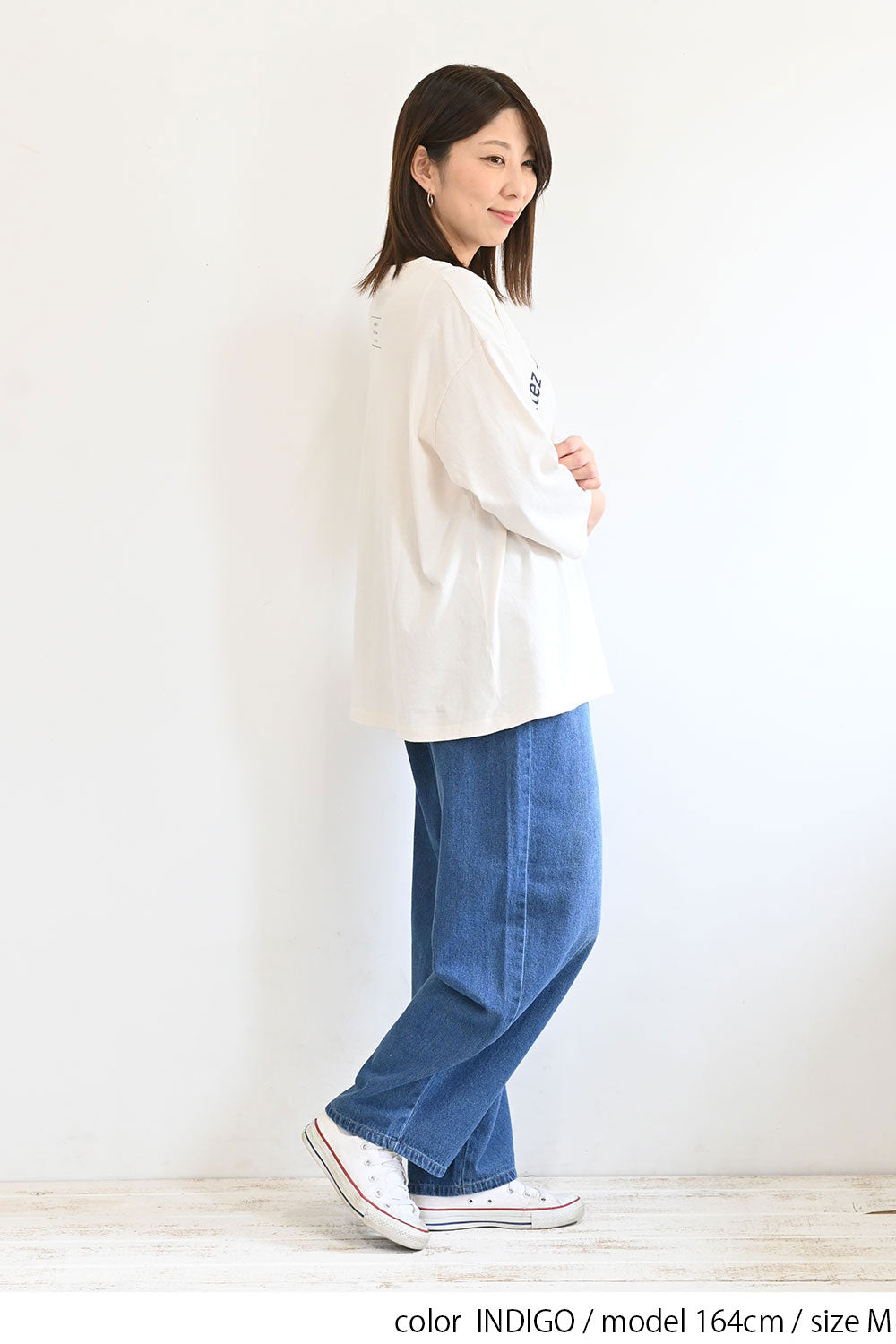S・Mサイズ展開あり】カーブデニムパンツ（デニムパンツ）｜Bab