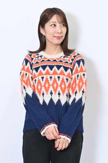 求心ジャガードニット