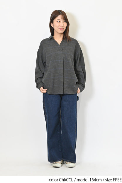 ≪SALE≫スキッパーブラウス