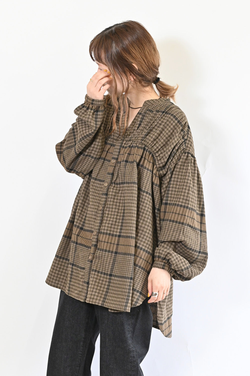 ≪SALE≫シャーリングボリュームスキッパーチュニック – HEART MARKET