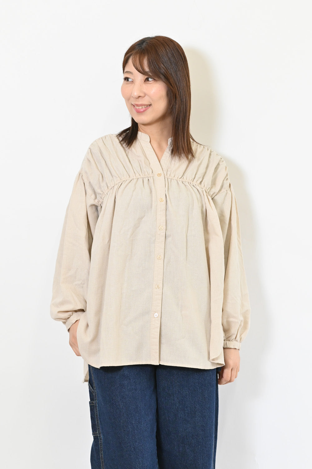 ≪SALE≫シャーリングボリュームスキッパーチュニック – HEART MARKET