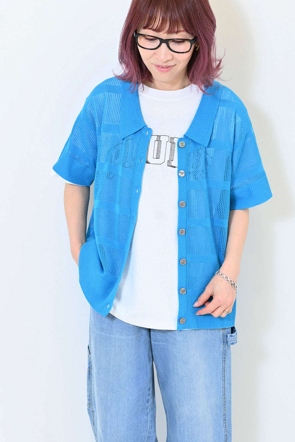 ≪SALE≫Mesh Knit Polo