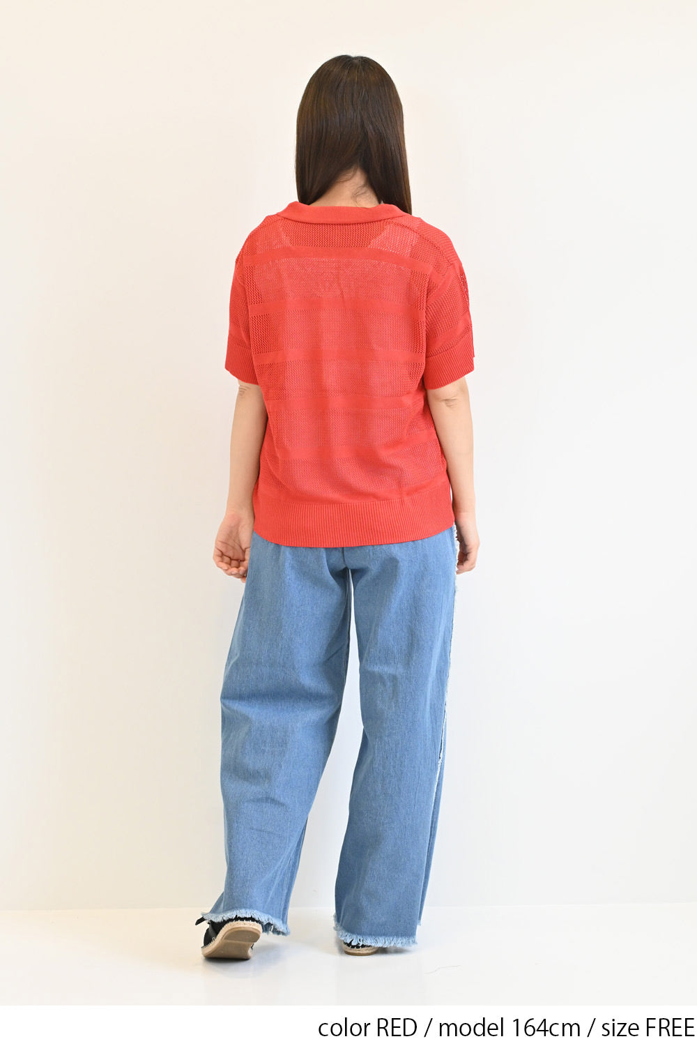 ≪SALE≫Mesh Knit Polo