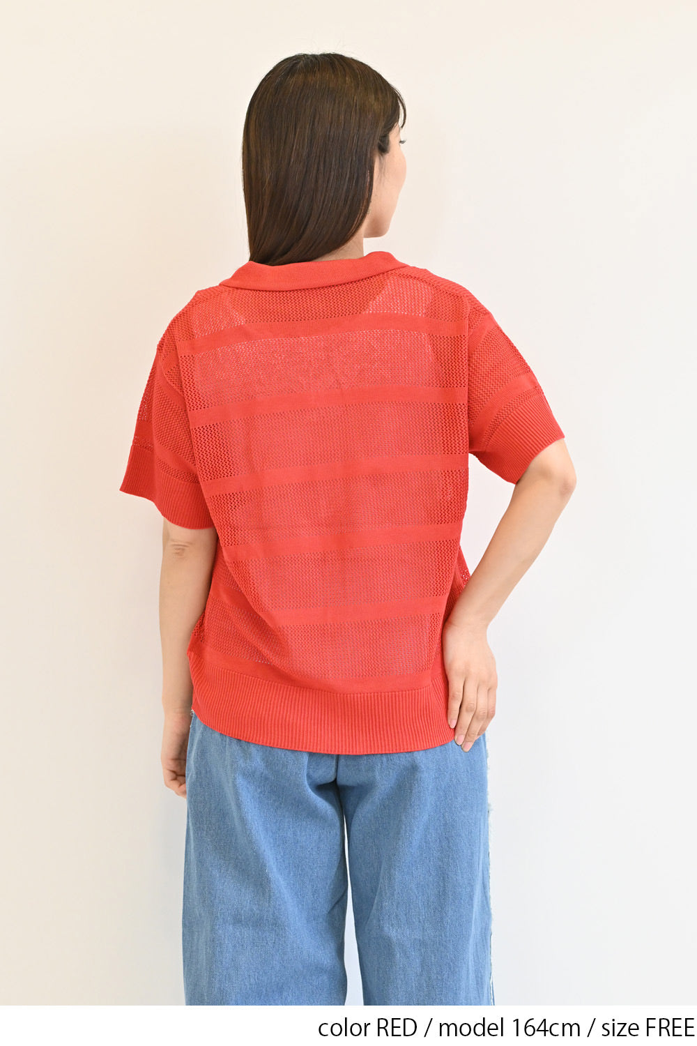 ≪SALE≫Mesh Knit Polo
