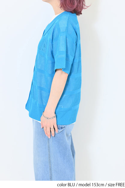 ≪SALE≫Mesh Knit Polo