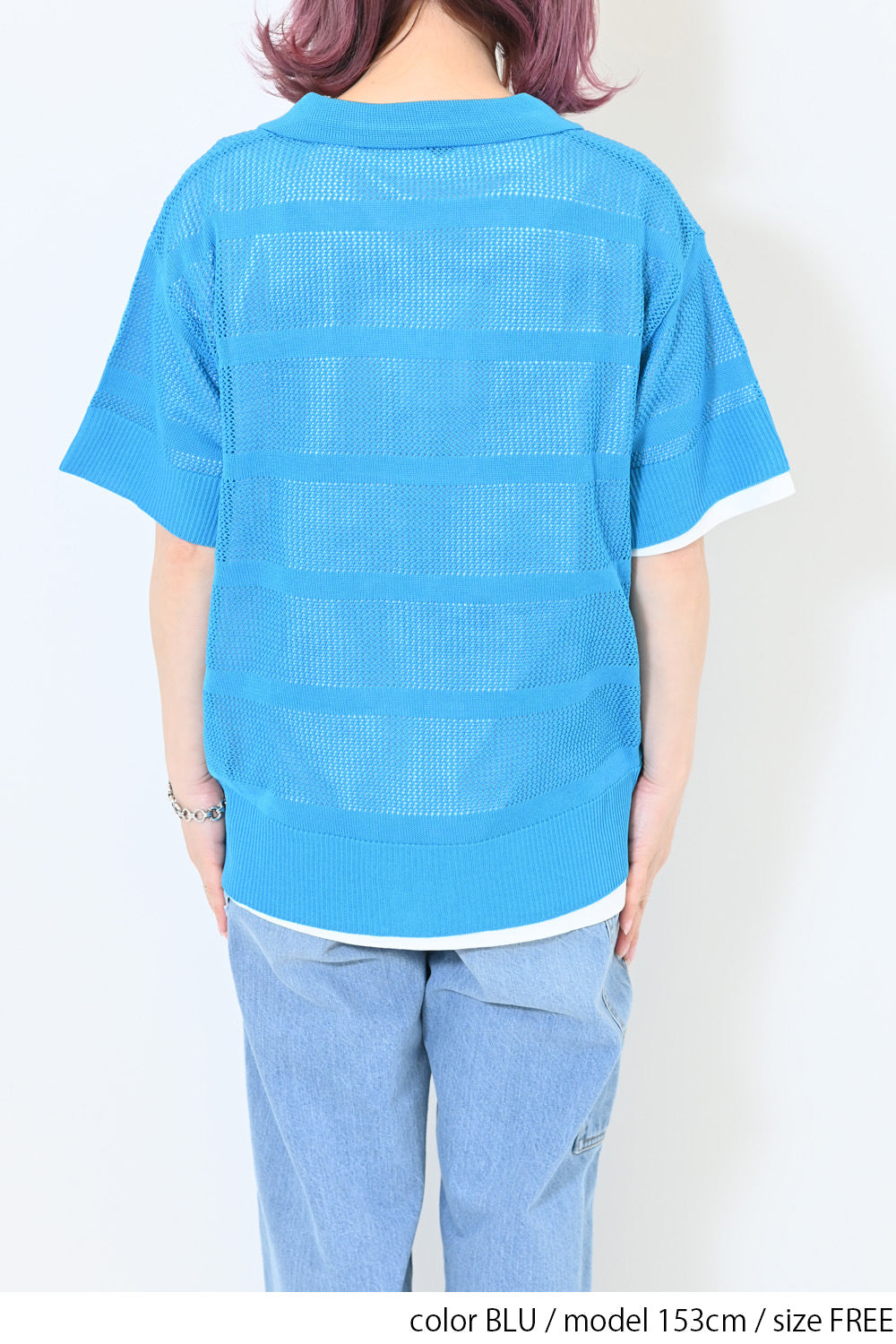 ≪SALE≫Mesh Knit Polo