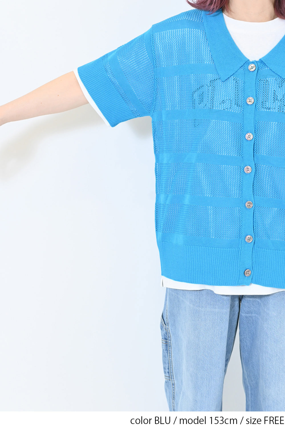 ≪SALE≫Mesh Knit Polo