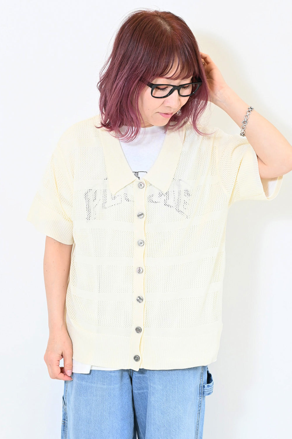 ≪SALE≫Mesh Knit Polo